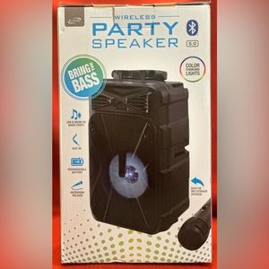 iLive Wireless Bluetooth Party Speaker With Microphone